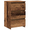 Nachtkastjes 2 st 40x35x62,5 cm bewerkt hout oud houtkleurig