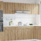 Hangkast 50x31x60 cm bewerkt hout artisanaal eikenkleur