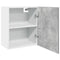 Hangkast 50x31x60 cm bewerkt hout betongrijs