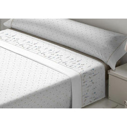 Set beddengoed Tejidos Reina Nicola Wit Ivoor Bed van 180