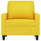 Fauteuil 60 cm stof lichtgeel