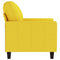 Fauteuil 60 cm stof lichtgeel