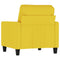 Fauteuil 60 cm stof lichtgeel