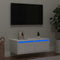 Tv-meubel met LED-verlichting 75x35,5x25 cm wit
