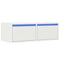 Tv-meubel met LED-verlichting 75x35,5x25 cm wit