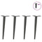 Salontafelpoten conische vorm 4 st 30-31 cm staal antraciet