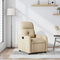 Fauteuil verstelbaar stof crmekleurig
