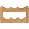 Wijnrek voor 6 flessen 37x21x21 cm massief eikenhout