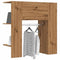 Halmeubel 97,5x37x99 cm bewerkt hout artisanaal eikenkleurig