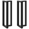 Bartafelpoten 2 st T-vormig 40x35x(111-112) cm staal zwart