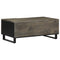 Salontafel 100x54x40 cm massief mangohout zwart