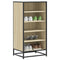 Schoenenrek 48x38x97,5 cm bewerkt hout sonoma eikenkleurig