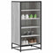 Schoenenrek 48x38x97,5 cm bewerkt hout grijs sonoma eikenkleur