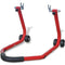 Motorfiets achterwiel standaard rood
