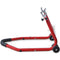 Motorfiets achterwiel standaard rood