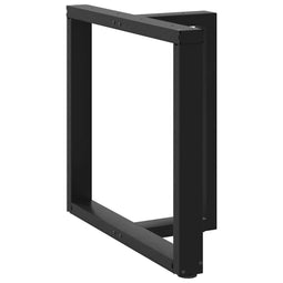 Eettafelpoten 2 st T-vormig 70x35x(72-73) cm staal zwart