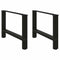 Salontafelpoten 2 st 70x(42-43) cm staal zwart
