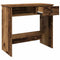 Bureau 80x40x75 cm bewerkt hout oud houtkleurig