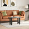 Salontafelpoten 2 st 28x(42-43) cm staal zwart
