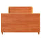 Bedframe zonder matras massief grenenhout wasbruin 90x190 cm