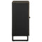 Dressoir 60x33x75 cm massief mangohout zwart