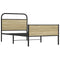 Bedframe zonder matras bewerkt hout sonoma eikenkleur 90x200 cm