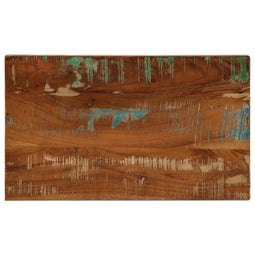 Tafelblad rechthoekig 50x30x2,5 cm massief gerecycled hout