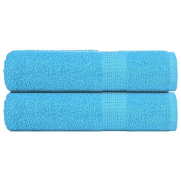 Handdoeken 2 st 50x100 cm 360 g/m 100% katoen turquoise