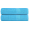 Handdoeken 2 st 50x100 cm 360 g/m 100% katoen turquoise