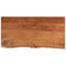 Tafelblad rechthoekig natuurlijke rand 80x40x3,8 cm acaciahout