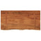 Tafelblad rechthoekig natuurlijke rand 80x40x3,8 cm acaciahout