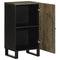 Dressoir 40x33x75 cm massief mangohout zwart