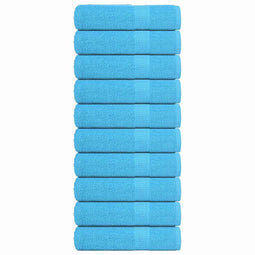 Badhanddoeken 10 st 100x150 cm 360 g/m 100% katoen turquoise