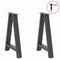 Salontafelpoten 2 st A-vormig 50x(72-73) cm staal antraciet