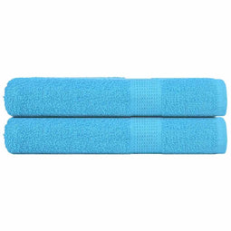 Saunahanddoeken 2 st 80x200 cm 360 g/m 100% katoen turquoise