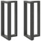 Bartafelpoten 2 st T-vormig 40x35x(91-92) cm staal antraciet