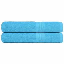 Handdoeken 2 st 360 g/m 100x200 cm 100% katoen turquoise
