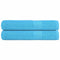 Handdoeken 2 st 360 g/m 100x200 cm 100% katoen turquoise