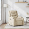 Fauteuil verstelbaar stof crmekleurig