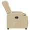 Fauteuil verstelbaar stof crmekleurig