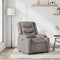 Fauteuil verstelbaar stof taupe
