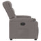 Fauteuil verstelbaar stof taupe