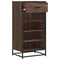 Schoenenrek 48x38x97,5 cm bewerkt hout bruin eikenkleurig