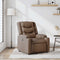 Fauteuil verstelbaar stof bruin