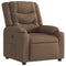 Fauteuil verstelbaar stof bruin
