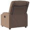 Fauteuil verstelbaar stof bruin