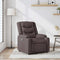 Fauteuil verstelbaar stof donkerbruin