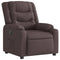 Fauteuil verstelbaar stof donkerbruin