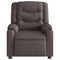 Fauteuil verstelbaar stof donkerbruin
