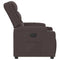 Fauteuil verstelbaar stof donkerbruin